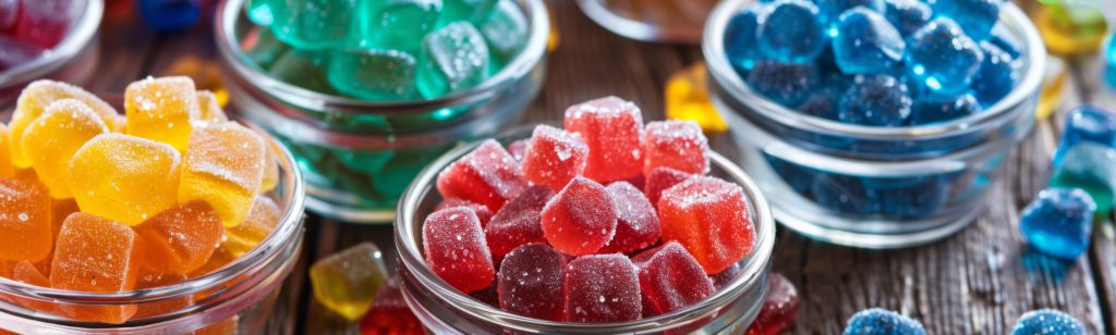 Pectine en gelatine gummies